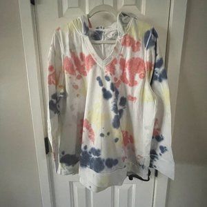 New Livi Lane Bryant White Tie Dye Hoodie Plus Size 18/20